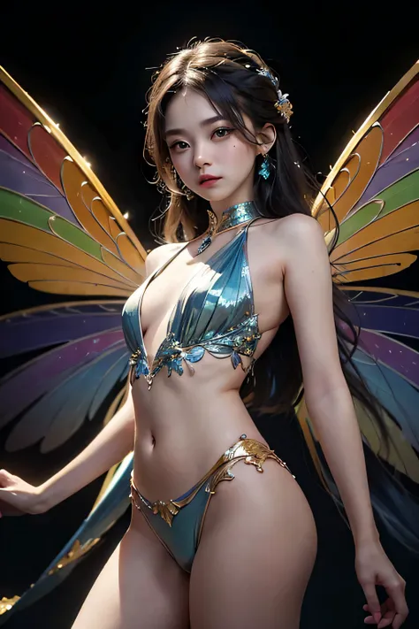 ((masterpiece)), ((best quality)), ((ultra-detailed)), ((an extremely delicate and beautiful)),cinematic light, Create a stunning fantasy artwork that mimics the style of currently trending masters of the genre. The art piece should contain elements of bot...