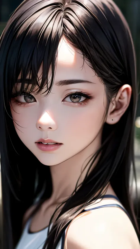 (hig彼st quality、8k、32k、masterpiece)、(realistic)、(realistic:1.2)、(high resolution)、very detailed、very beautiful face and eyes、1 g...