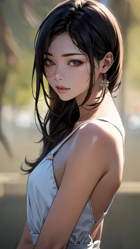 (hig彼st quality、8k、32k、masterpiece)、(Realistic)、(Realistic:1.2)、(High resolution)、Very detailed、Very beautiful face and eyes、1 girl、Delicate body、(hig彼st quality、Attention to detail、Rich skin detail)、(hig彼st quality、8k、Oil paint:1.2)、Very detailed、(Realist...