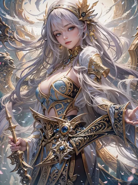 ((highest quality)),(Ultra-high resolution),(Very detailed),(Detailed Description),((The best CG)),(A masterpiece),Ultra-precise art,amazing drawing art,(Fantasy art with intricate detail:1.5), Pray to the stars, storm