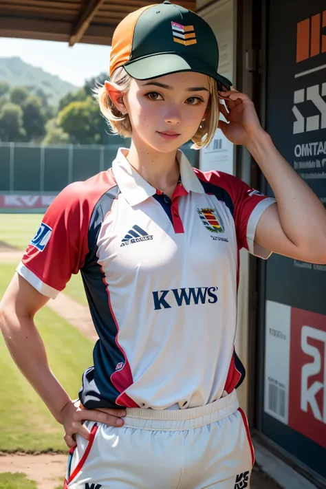 Make a cricket uniform with KWS logo 