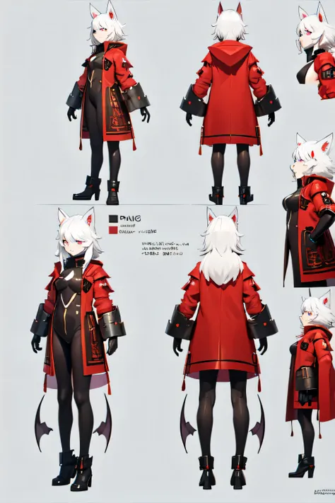 Armour plated red punk coat 3d reference sheet
Futuristic fantasy cartoon style
Simple 
anthro bat brown fur white hair red eyes
Indiginouse gender 