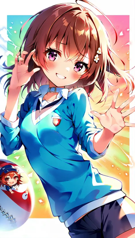 Title: Haruno Haruhi
Character: Haruhi Suzumiya from the game Haruhi Suzumiya

Description:
A young woman with a captivating aura, Haruhi Suzumiya, boasts an appealing figure with a sporty build. Her bobbed hair, a shade of brown, is styled carelessly, fra...