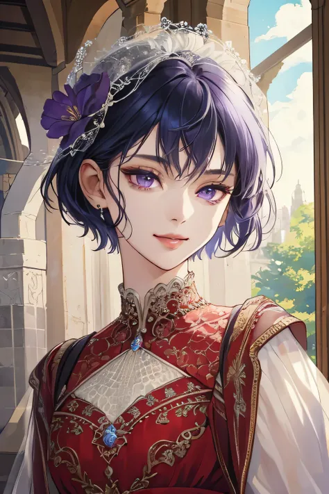 (extreamly delicate and beautiful:1.2), 8K,(masterpiece:1.0),(best_quality:1.0), 1 girl, and intricate detailing, Enlarged textures, and intricate detailing, finely eye and detailed face, and intricate detailing, shiraga, blue short hair, (closed mouths), ...