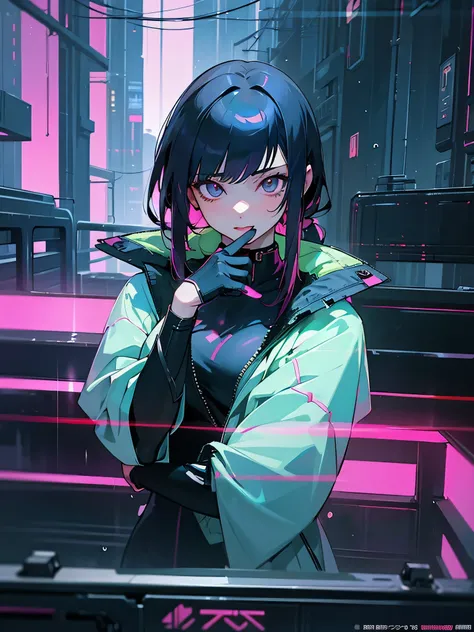 wallpaper,cyberpunk,cybercity,house,raining,((hd quality)),Night,beauriful girl,orgasm,medium breast,cyberpunk jacket,ultra detailded,official art,(sword cyberpunk in hand),cute,(((reality anime))),