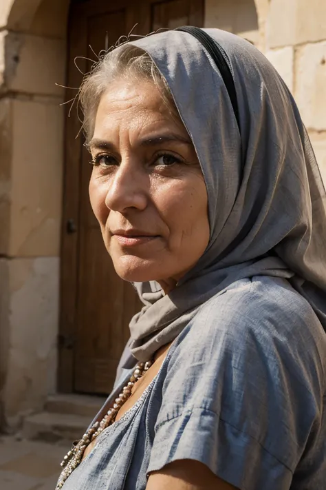 older woman portrait, middle east