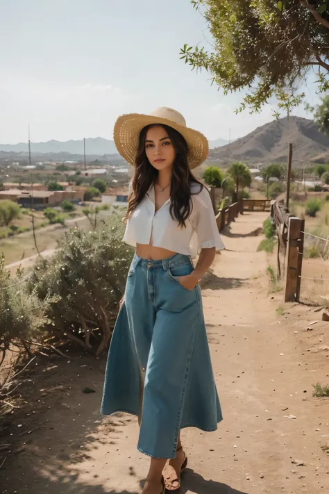 Immerse yourself in the vibrant tapestry of Culiacans rustic charm as we follow the footsteps of a captivating 20-year-old Argentine influencer. With her golden locks catching the sunlight in a mesmerizing dance and her piercing dark green eyes reflecting ...