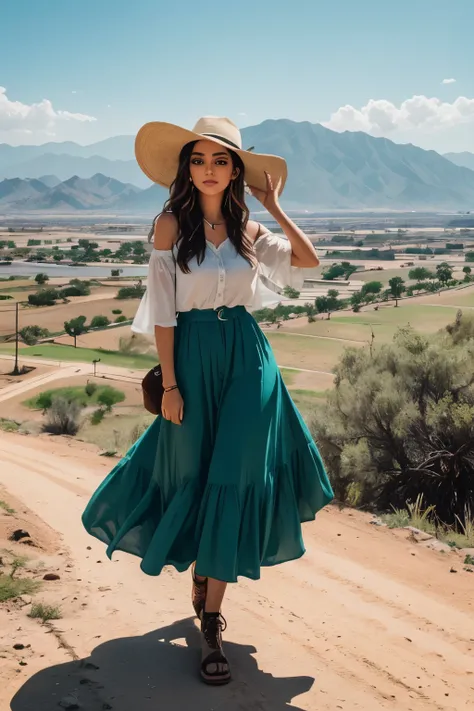 Immerse yourself in the vibrant tapestry of Culiacans rustic charm as we follow the footsteps of a captivating 20-year-old Argentine influencer. With her golden locks catching the sunlight in a mesmerizing dance and her piercing dark green eyes reflecting ...