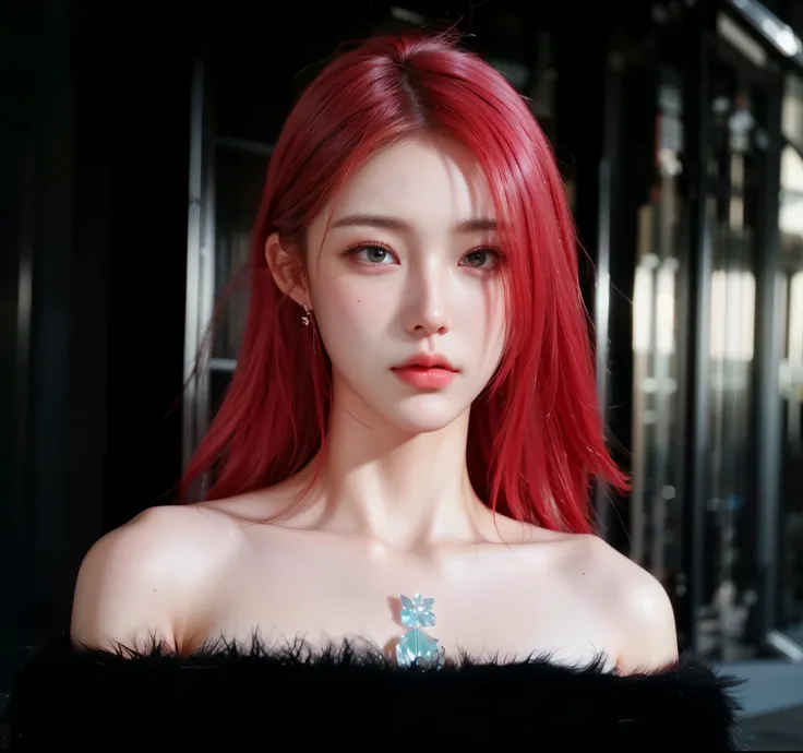 Game Art，CG Animation，Best image quality，Maximum resolution，8k，(A half-length photo)，(portrait)，(Head close-up)，(Rule of Thirds)，Unreal Engine 5 rendering works，20 year old girl，((Queen))，The eyes are very detailed，(Large Breasts)，Elegance and nobility，Mov...