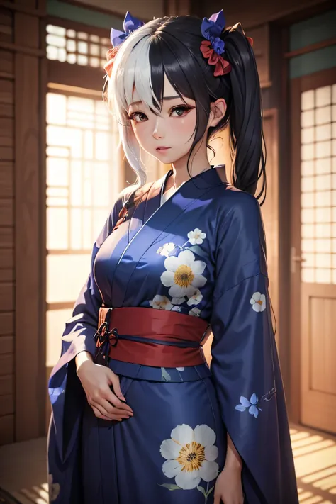 Blue Yukata. 