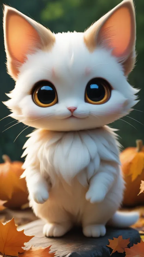 score_9, score_8_up, score_7_up, score_6_up, score_5_up, score_4_up,UHD, 
adorable cat-like creature big eyes in forest autumn time