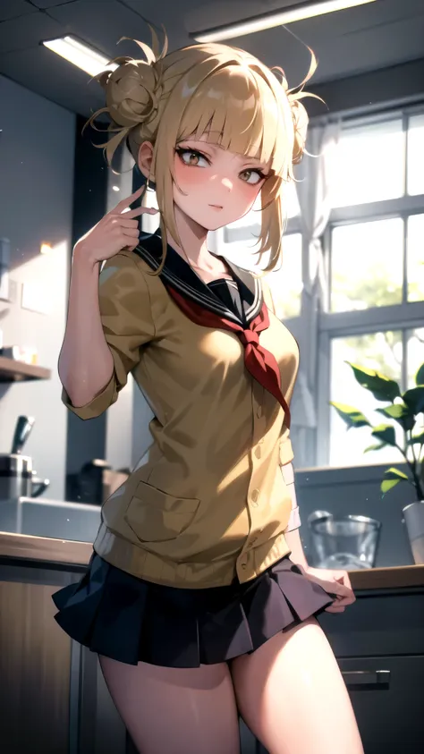 nnurse, himikot, blonde hair, best quality, masterpiece, highres