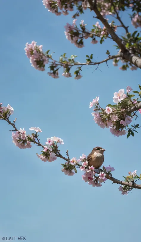 Nature photos trees and flowers little birds 4k image