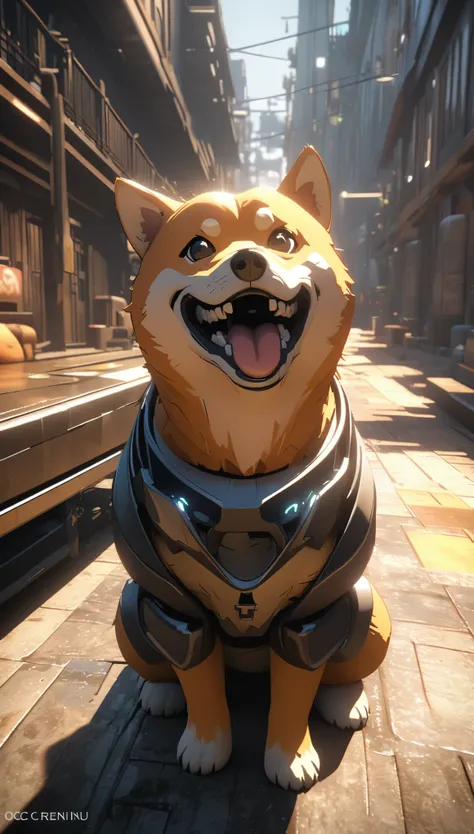 Shiba Inu，True ray tracing，OC Renderer，Octane renderer