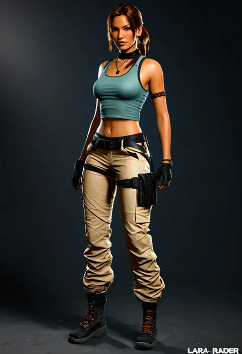 
“Create AI art of Lara Croft wearing her Tomb Raider 4 outfit, showcasing her adventurous spirit and iconic style.”