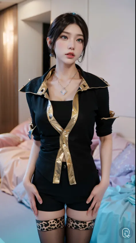 Game Art，Best image quality，Maximum resolution，8k，(A half-length photo)，(portrait)，(Head close-up)，(Rule of Thirds)，Unreal Engine 5 rendering works，20 year old girl，((Queen))，The eyes are very detailed，(Large Breasts)，Elegant and noble，Movie Lighting，Ray T...