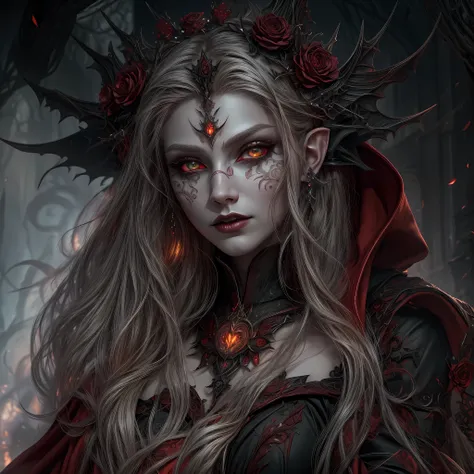 fantasy art, gothic art, (masterpiece:1.5), full body best details, highly detailed, best quality, glowing red, highres, full bo...