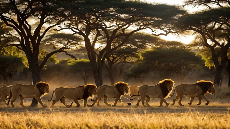 A daring lion hunt scenePane de leão temedo

A group of brave hunters, ((tall and muscular)), ((in traditional African attire)), ((determined faces, armed with spears and shields)). Brave hunters, armed with spears and shields, flying in the air of determi...