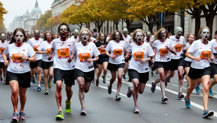 zombies running the marathon