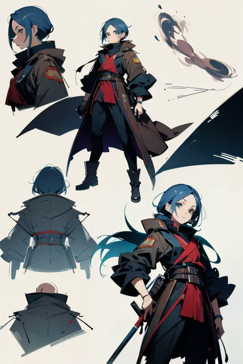 Full concept art of an anime character