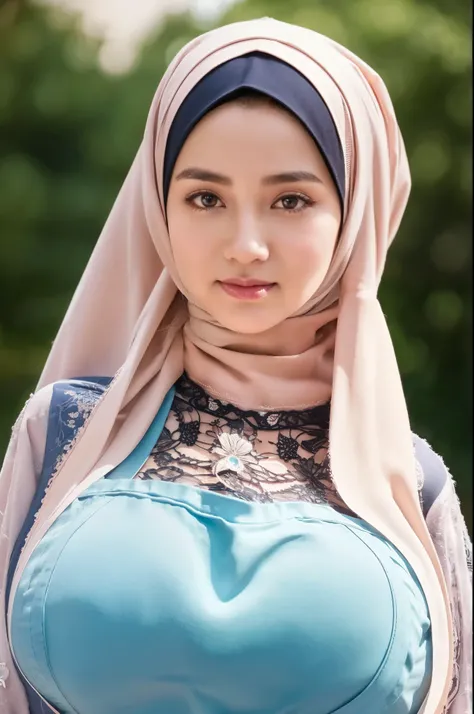 50 years Old, Hijab Indonesian mature woman, Big Tits : 66.9, Gamis, Breast out from her clothes : 1.9, at doctor office, Dark light, at Nighttime