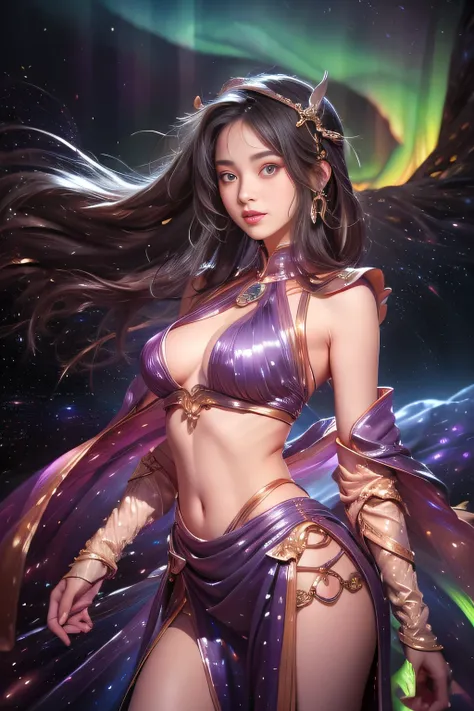 Imaginary art, RAW Photos, hanfu pictures, Best Photos, High resolution, highest quality, Best Photos, Best Goddess Quality, 8k female, Super 8 Single Saint Portrait, The most true color scheme, masterpiece,1girl、20-year-old girl, Goddess Athena, Alluring、...