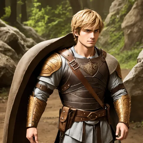 Leonardo is a young blonde knight man of average size and slim build. On his face, he has brown eyes that harmonize with his dark brown hair. He usually wears a carefully trimmed beard and gives it a distinctive air. He usually has a thoughtful expression ...