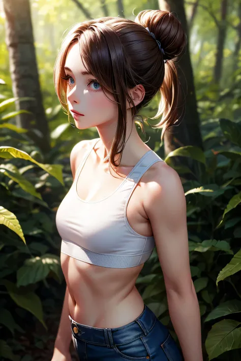 Emily is 23 years old and has light brown hair., She usually wears her hair in a bun or ponytail.. His eyes are black and expressive, His gentle and warm personality is apparent. Her height is average, About 1.65m, Thanks to my exercise habitaintain a slim...