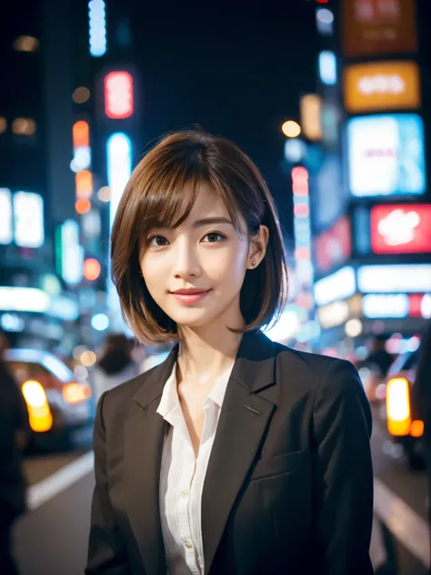 table top、highest quality、genuine、Super detailed、finely、High resolution、8k wallpaper、one beautiful woman、、、light brown disheveled hair、wearing a business suit、sharp focus、perfect dynamic composition、beautiful and detailed eyes、thin hair、Detailed genuine sk...