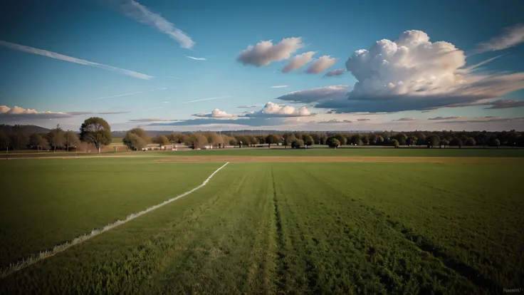 field with only  grass