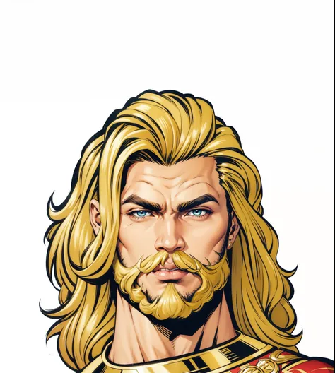 Aquamen, extremamente realista, Jason Momoa, roupas realista, Tridente de ouro, bonito, cabelo loiro, barba loira