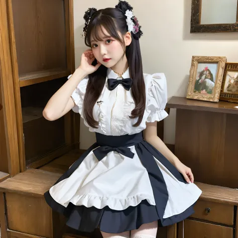 (masterpiece, best quality:1.2), 1girl, solo，lolita skirt