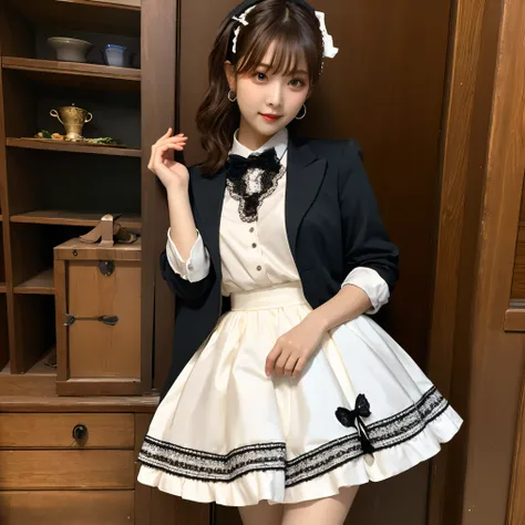 (masterpiece, best quality:1.2), 1girl, solo，lolita skirt