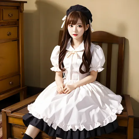 (masterpiece, best quality:1.2), 1girl, solo，lolita skirt