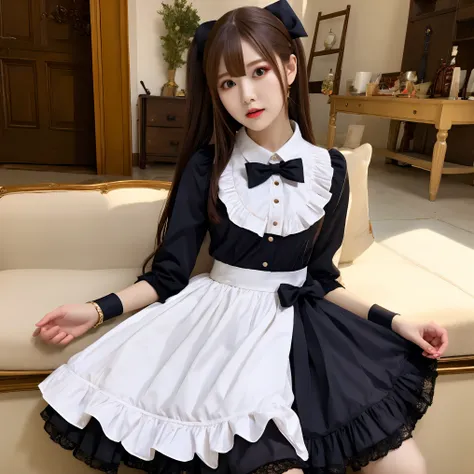 (masterpiece, best quality:1.2), 1girl, solo，lolita skirt