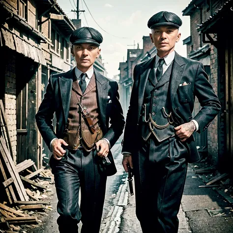 photo of (tcr3ws:1), a man as a peaky blinder, (laughing with bare teeth:1.3), (face focuodelshoot style, (extremely detailed cg...