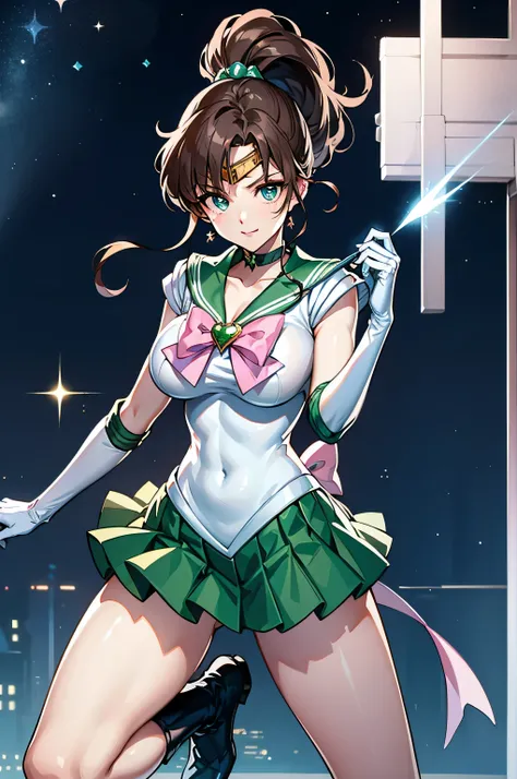 view your viewers, have a look at this、looking at the camera、sailor jupiter、are standing、hmph , thigh opening、spread your legs、b...