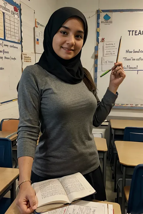 A teacher who enjoys teaching　Muslim