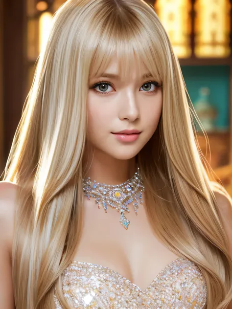 ((whole body))　(big 1.4)　Beautiful Fantasy Girl　((highest quality)), ((masterpiece)), (Get used to it), Perfect Face　(1 girl)　(French)　(she is 24 years old、The cutest teen in France.)　((highest quality)), ((masterpiece)), length blonde hair 　length, Shinin...