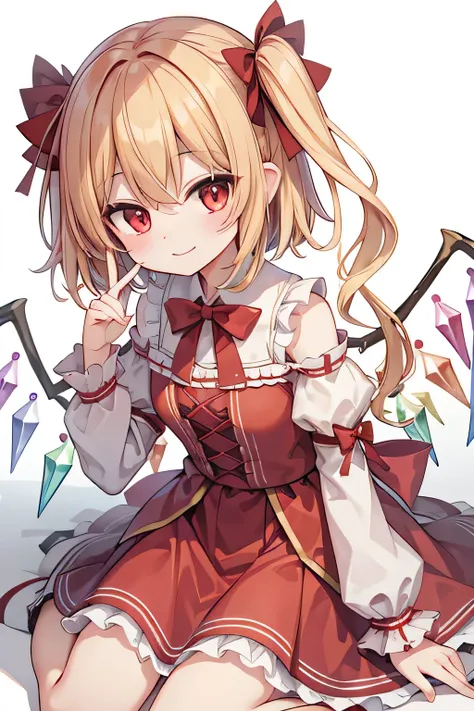 highest quality、Flandre Scarlet、Oriental Project、smile