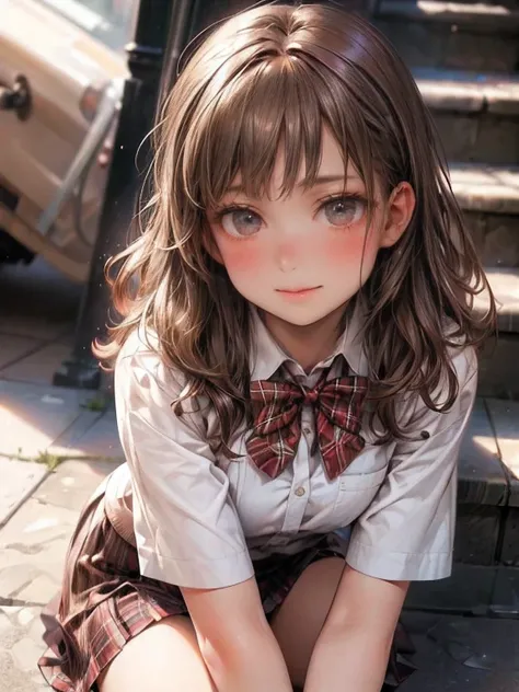 (best quality, highres, masterpiece: 1.2,8k), ultra-detailed, (realistic, photorealistic, photo-realistic), cute school girl in,...