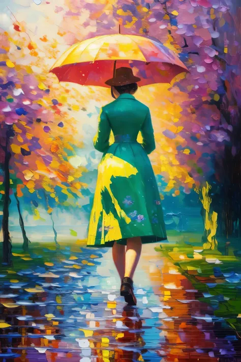 best quality,masterpiece,ultra high res,(photorealistic:1.4),4k,finely detailed,
youhua,(1girl:1.4),solo,umbrella,walking,from b...