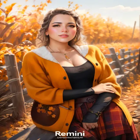 arafa woman in a yellow cardigan posing for a photo, estilo de arte realista, photoestilo de arte realista, linda pintura digital, pintura realista de linda garota, realistic digital illustration, pintura digital profissional, linda pintura digital, Admira...