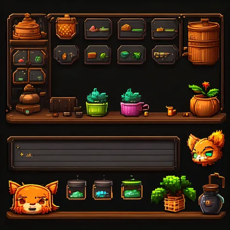 chat panel，stardew valley，the contour is sharp，(black background)