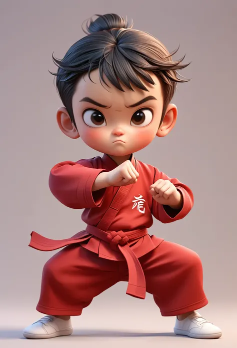 3D,Kung Fu Kid,Cartoon Style