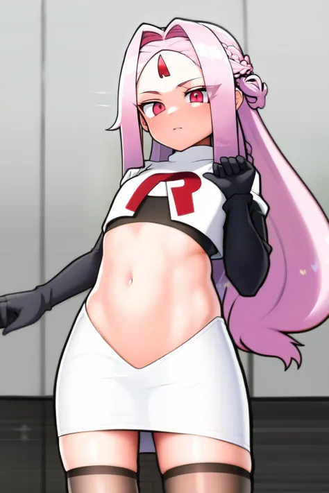 masterpiece, (best quality:1.3), sharp focus, absurdres, ++ 1girl, solo, fantasy, light purple hair, very long hair, curly hair, french braid, single sidelock, forehead, red eyes, pink eyes, multicolored eyes, , flat chest, , dollgirl, doll joints, ++ pov,...