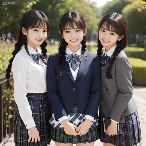 (highest quality、masterpiece:1.2)、highest quality、Realistic、photograph、High resolution、1080p、8K、Physical Rendering、((Height: 158cm)), two Japanese girls、((((((16 year old beautiful Japanese magazine fashion model looking at the viewer)))))), , (((big very ...