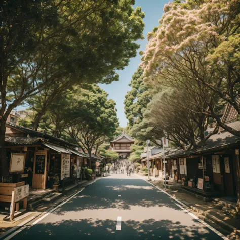 Kamakura、Streetscape、Daytime、sun、shrine、people々、8k