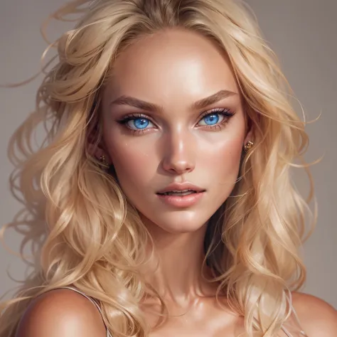 Candice Swanepoel is a fashion model from South Africa. Her physical characteristics are as follows:

- **Height**: She is approximately **175 cm** tall.
- **Measurements**: Her measurements are **84 - 59 - 88 cm**.
- **Eye Color**: She has **blue** eyes.
...