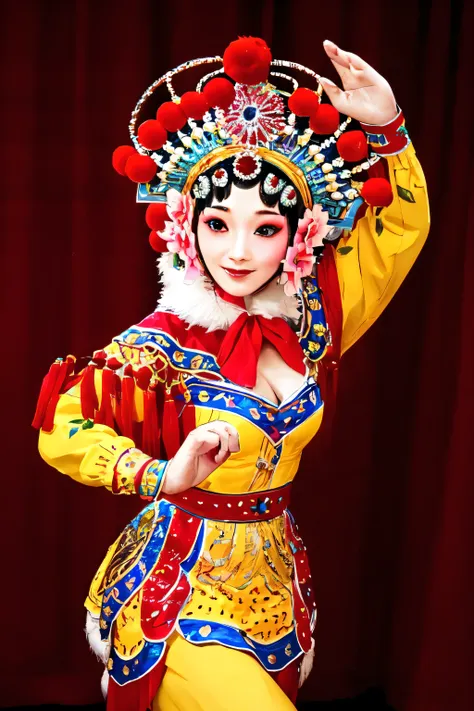 enchanting and charming，extravagant and compelling，the most gorgeous，hua dan，among the flowers，dance to tune